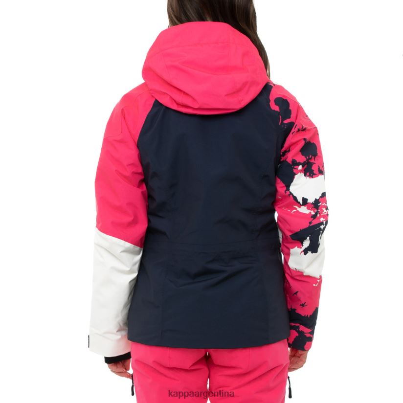 Kappa mujer chaqueta de esquí 6cento 612p azul rosado 2FJJXV373