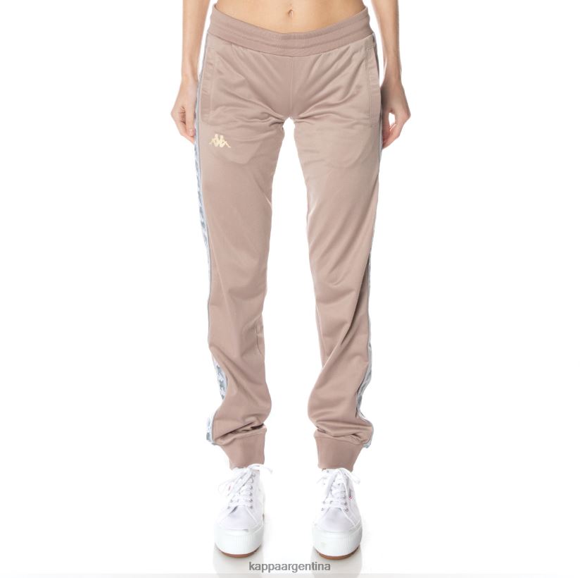 Kappa mujer pantalones deportivos 222 banda gastoria beige 2FJJXV369