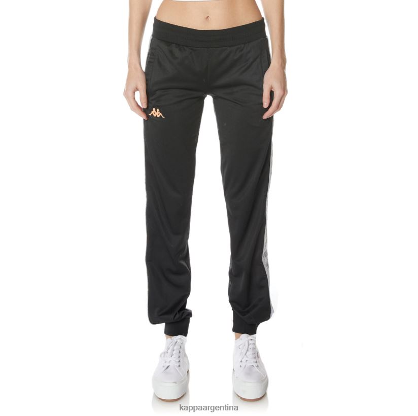 Kappa mujer pantalones deportivos 222 banda gastoria negro azabache 2FJJXV368