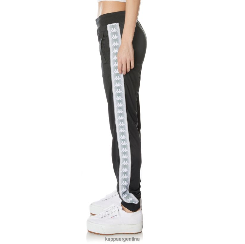 Kappa mujer pantalones deportivos 222 banda gastoria negro azabache 2FJJXV368