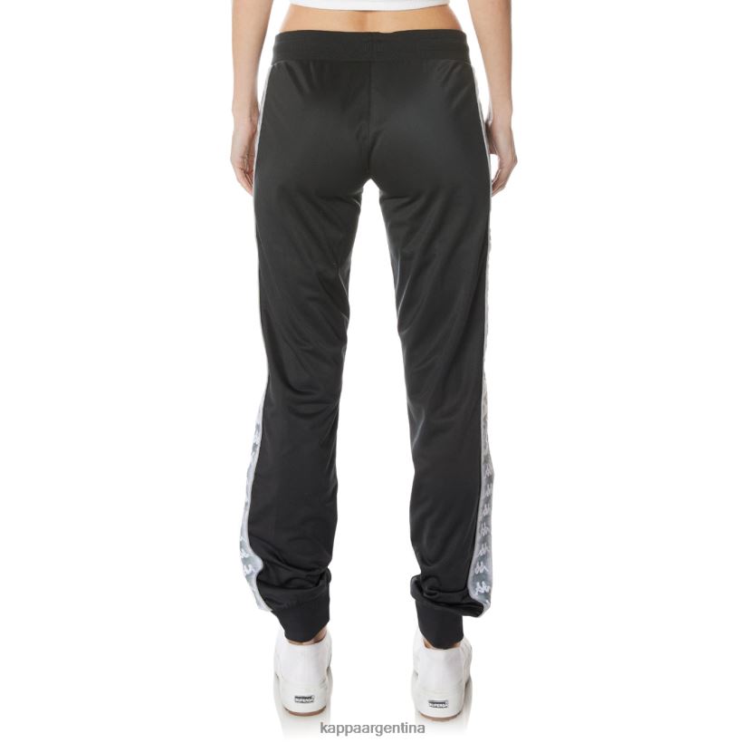 Kappa mujer pantalones deportivos 222 banda gastoria negro azabache 2FJJXV368