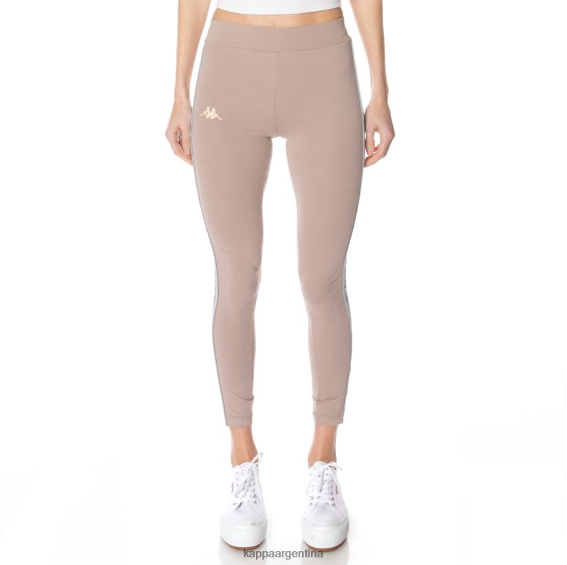 Kappa mujer 22 leggins banda garpie beige 2FJJXV395