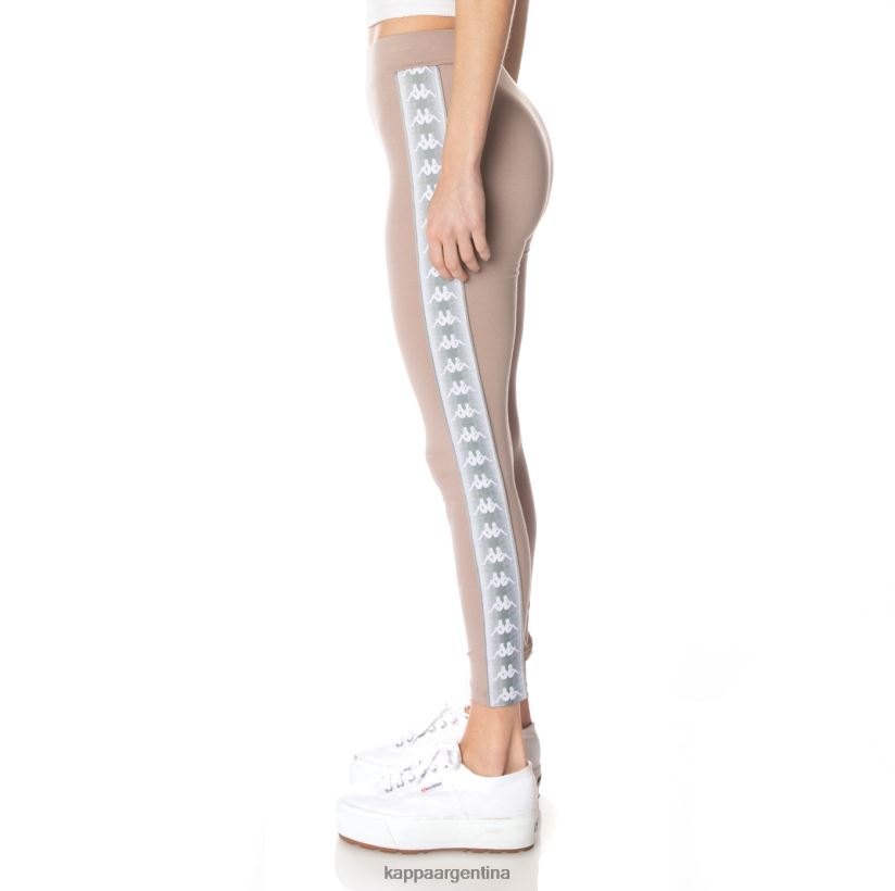 Kappa mujer 22 leggins banda garpie beige 2FJJXV395