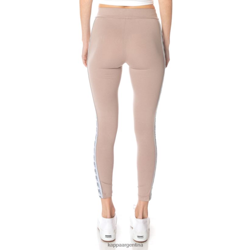 Kappa mujer 22 leggins banda garpie beige 2FJJXV395