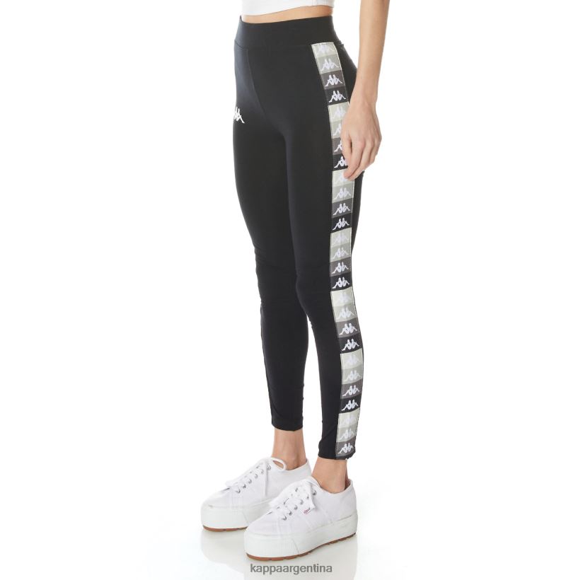 Kappa mujer leggins 222 banda leo azabache negro 2FJJXV392