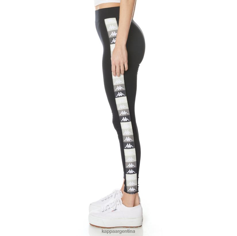 Kappa mujer leggins 222 banda leo azabache negro 2FJJXV392