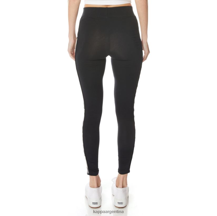 Kappa mujer leggins 222 banda leo azabache negro 2FJJXV392