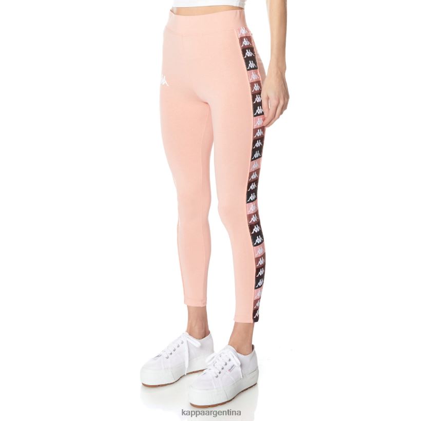 Kappa mujer leggins 222 banda leo rosa 2FJJXV393