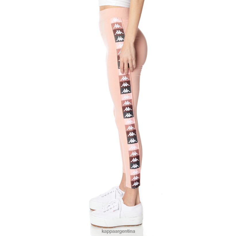 Kappa mujer leggins 222 banda leo rosa 2FJJXV393