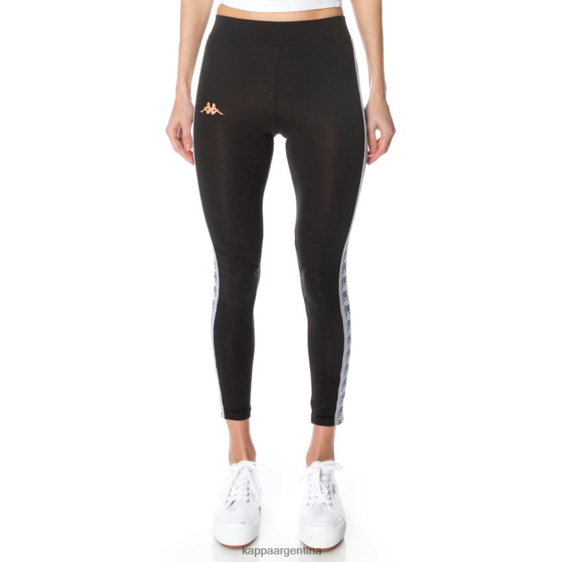 Kappa mujer leggins banda garpie 222 negro azabache 2FJJXV394