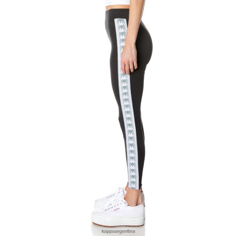 Kappa mujer leggins banda garpie 222 negro azabache 2FJJXV394