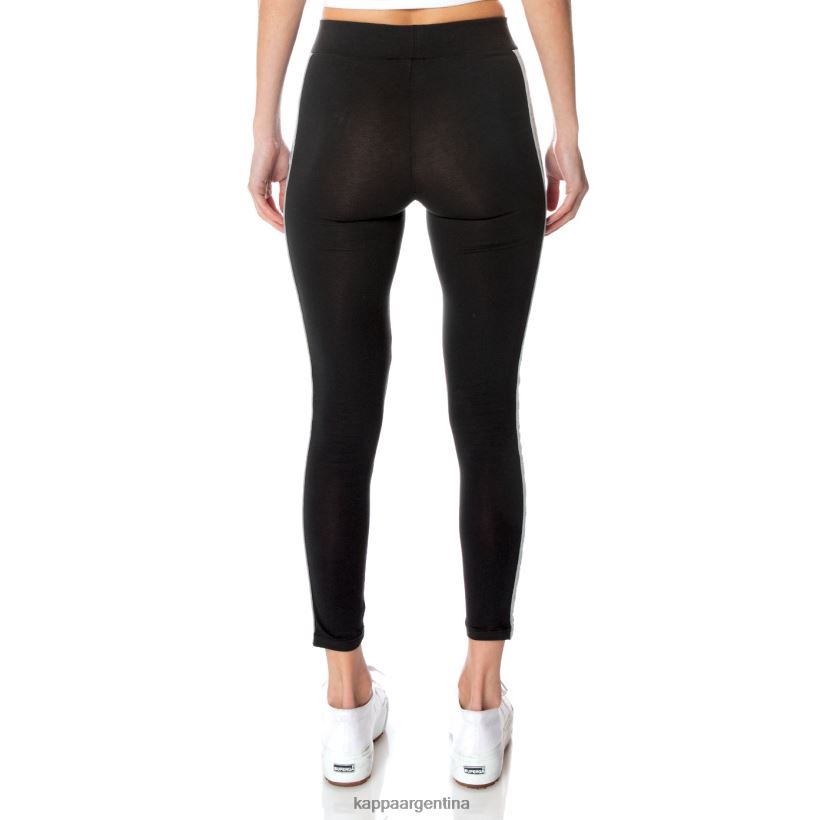 Kappa mujer leggins banda garpie 222 negro azabache 2FJJXV394