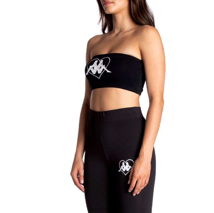 Kappa mujer auténtico bandeau koszalin azabache negro 2FJJXV386
