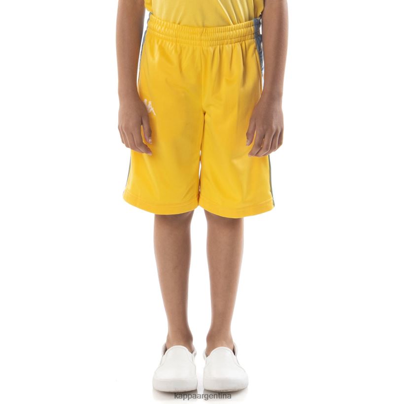Kappa niños pantalones cortos 222 banda Treadwellz para niños amarillo azul claro 2FJJXV805