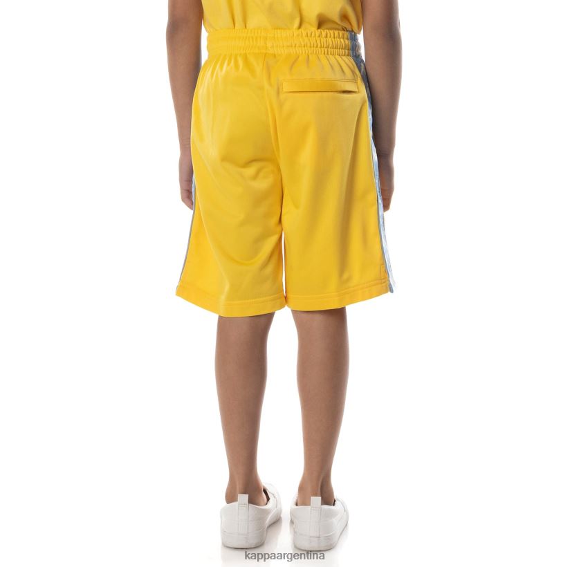 Kappa niños pantalones cortos 222 banda Treadwellz para niños amarillo azul claro 2FJJXV805