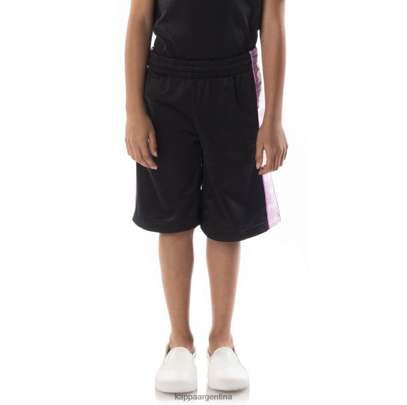 Kappa niños pantalones cortos 222 banda Treadwellz para niños violeta humo negro 2FJJXV808