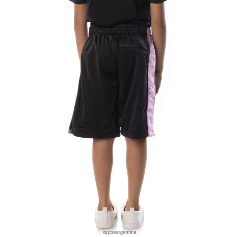 Kappa niños pantalones cortos 222 banda Treadwellz para niños violeta humo negro 2FJJXV808
