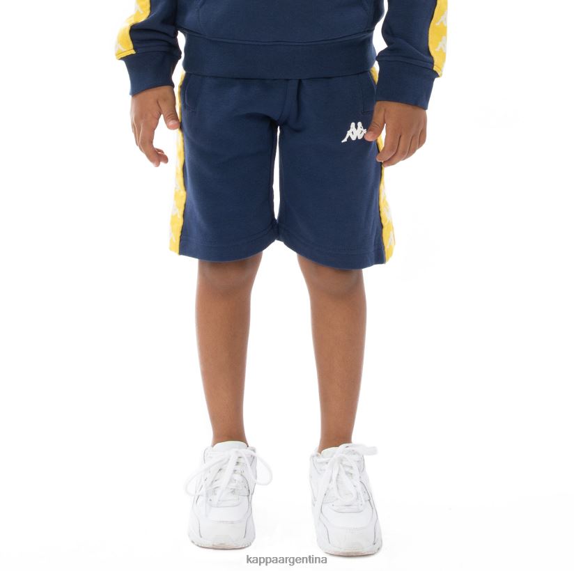 Kappa niños pantalones cortos 222 banda marvz para niños amarillo azul blanco 2FJJXV815