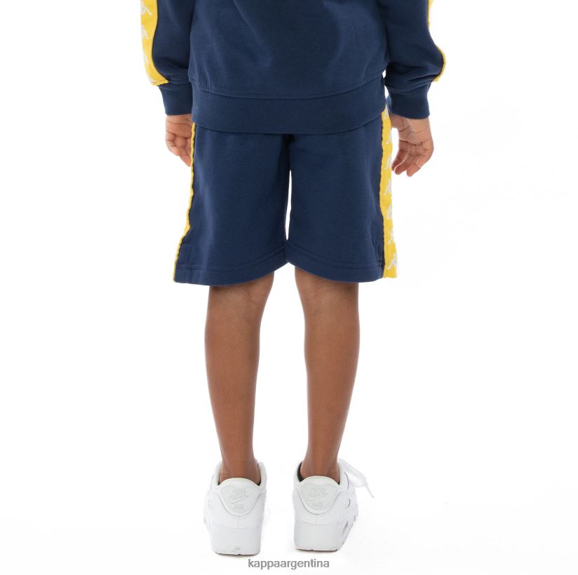 Kappa niños pantalones cortos 222 banda marvz para niños amarillo azul blanco 2FJJXV815