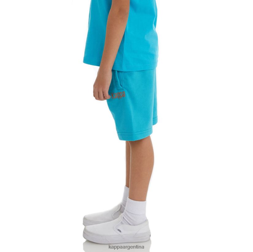 Kappa niños pantalones cortos de sangone auténticos para niños aguamarina oscura 2FJJXV809