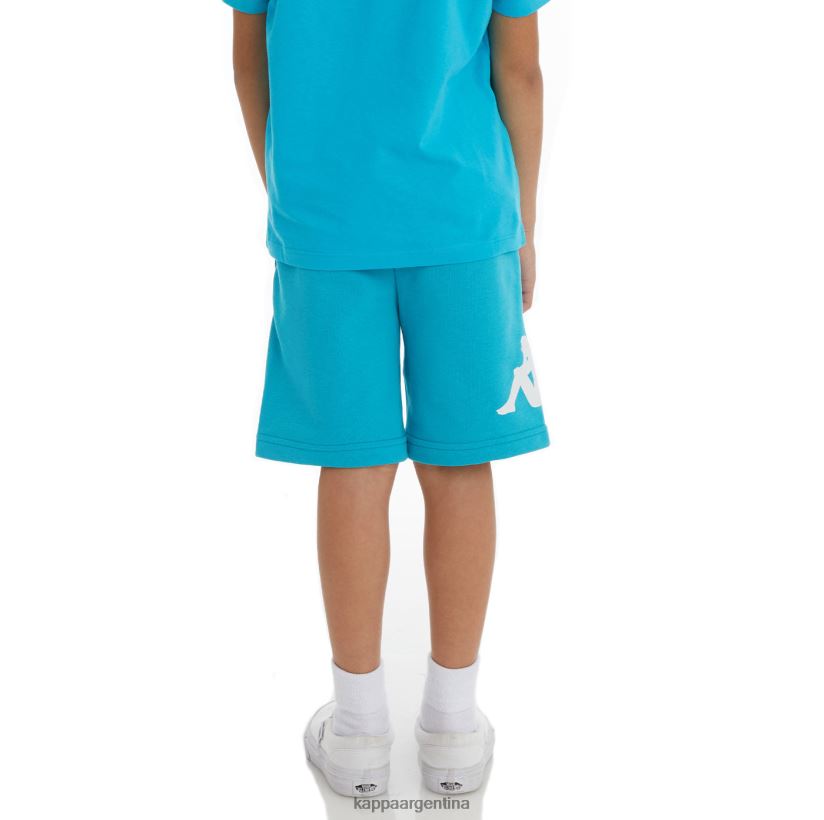 Kappa niños pantalones cortos de sangone auténticos para niños aguamarina oscura 2FJJXV809