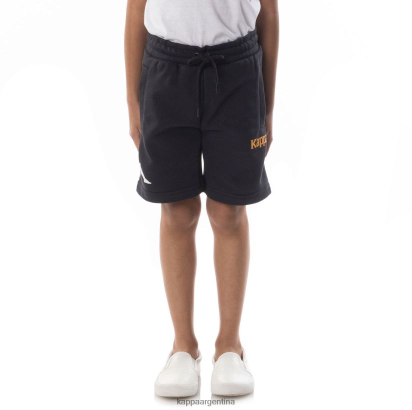 Kappa niños pantalones cortos de sangone auténticos para niños humo negro 2FJJXV811