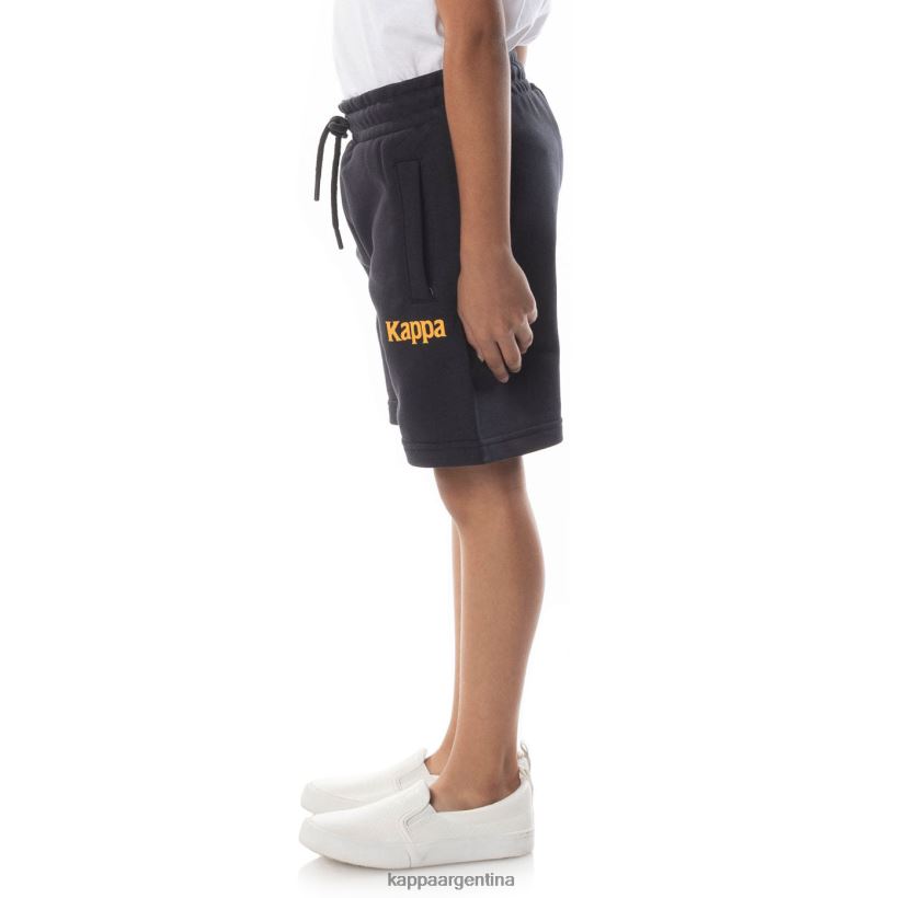 Kappa niños pantalones cortos de sangone auténticos para niños humo negro 2FJJXV811