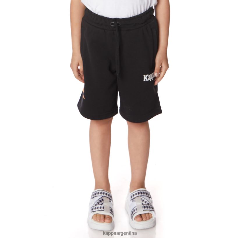 Kappa niños pantalones cortos de sangone auténticos para niños negro azabache 2FJJXV787