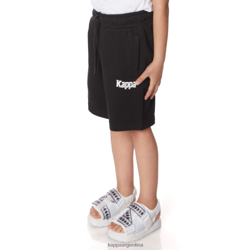 Kappa niños pantalones cortos de sangone auténticos para niños negro azabache 2FJJXV787