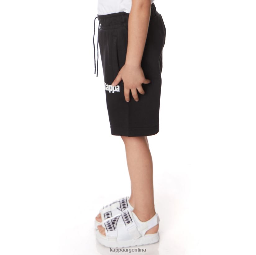 Kappa niños pantalones cortos de sangone auténticos para niños negro azabache 2FJJXV787