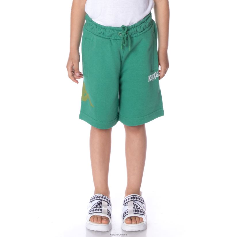 Kappa niños pantalones cortos de sangone auténticos para niños verde 2FJJXV786