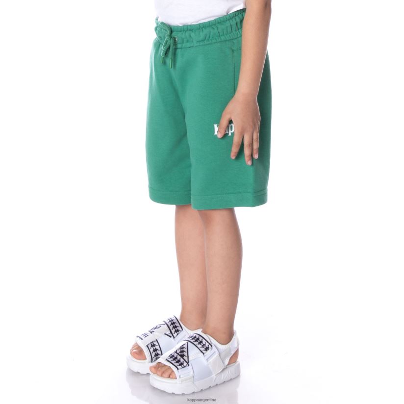 Kappa niños pantalones cortos de sangone auténticos para niños verde 2FJJXV786