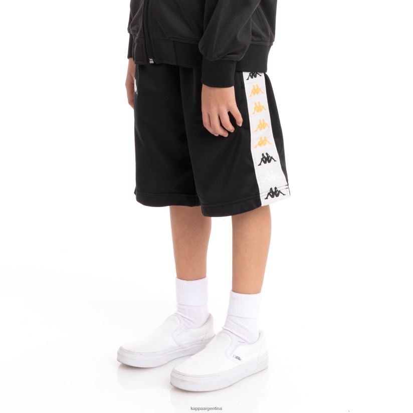 Kappa niños pantalones cortos niños 222 banda Treadwellzin 2 humo negro 2FJJXV813