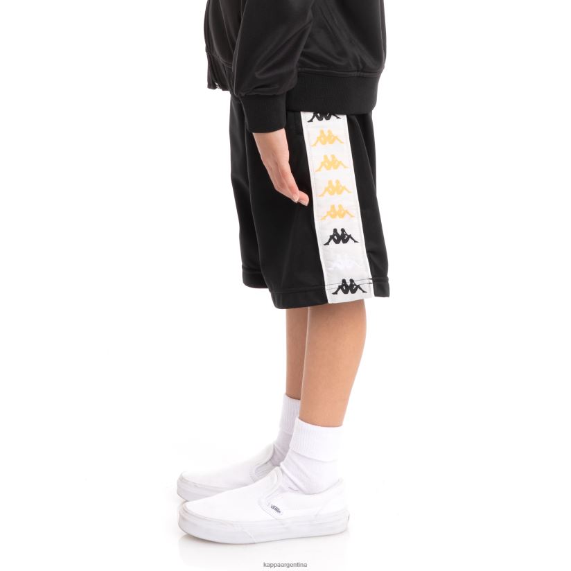 Kappa niños pantalones cortos niños 222 banda Treadwellzin 2 humo negro 2FJJXV813