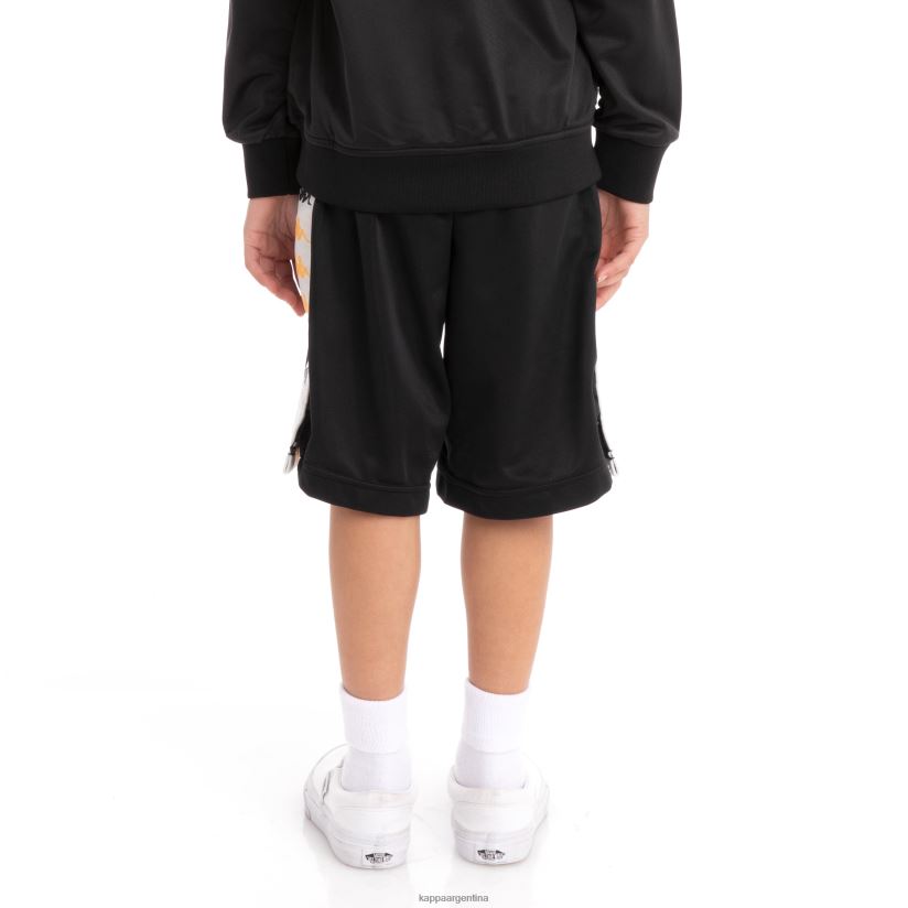 Kappa niños pantalones cortos niños 222 banda Treadwellzin 2 humo negro 2FJJXV813