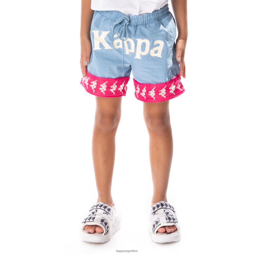 Kappa niños pantalones cortos niños 222 banda calabash 3 rosa azul claro 2FJJXV802