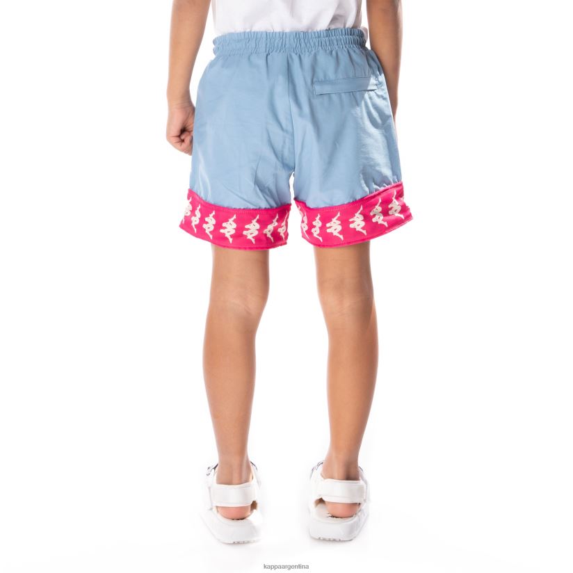 Kappa niños pantalones cortos niños 222 banda calabash 3 rosa azul claro 2FJJXV802