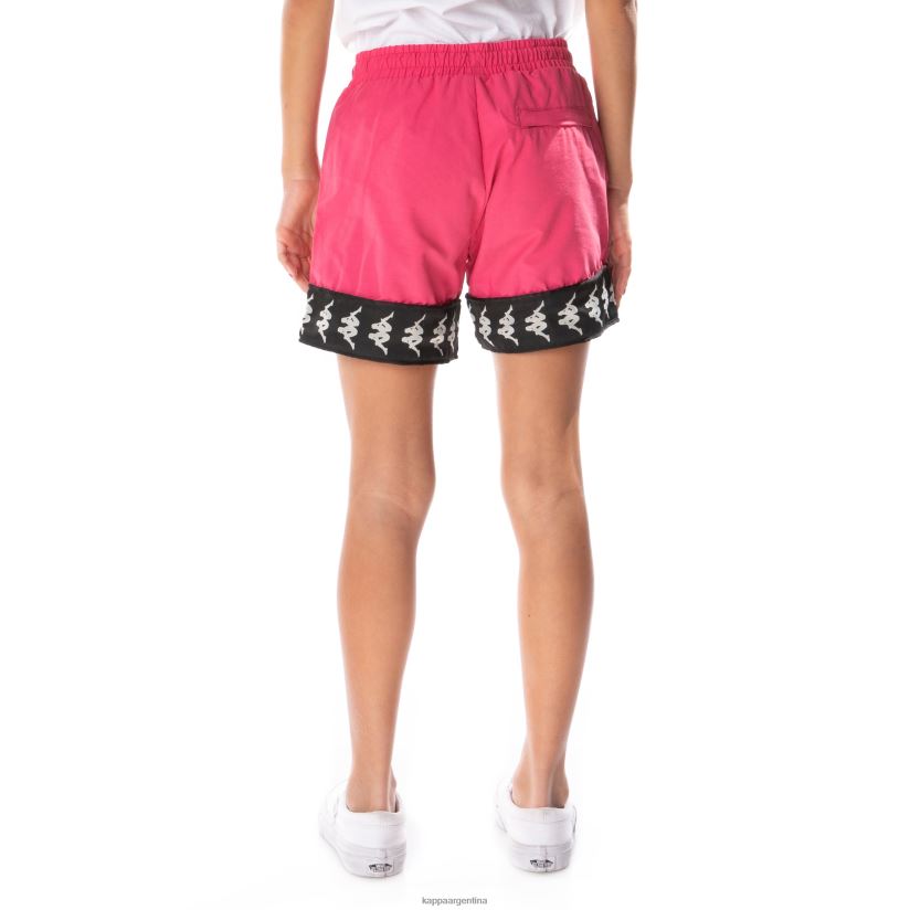 Kappa niños pantalones cortos niños 222 banda calabash 3 rosa negro 2FJJXV803