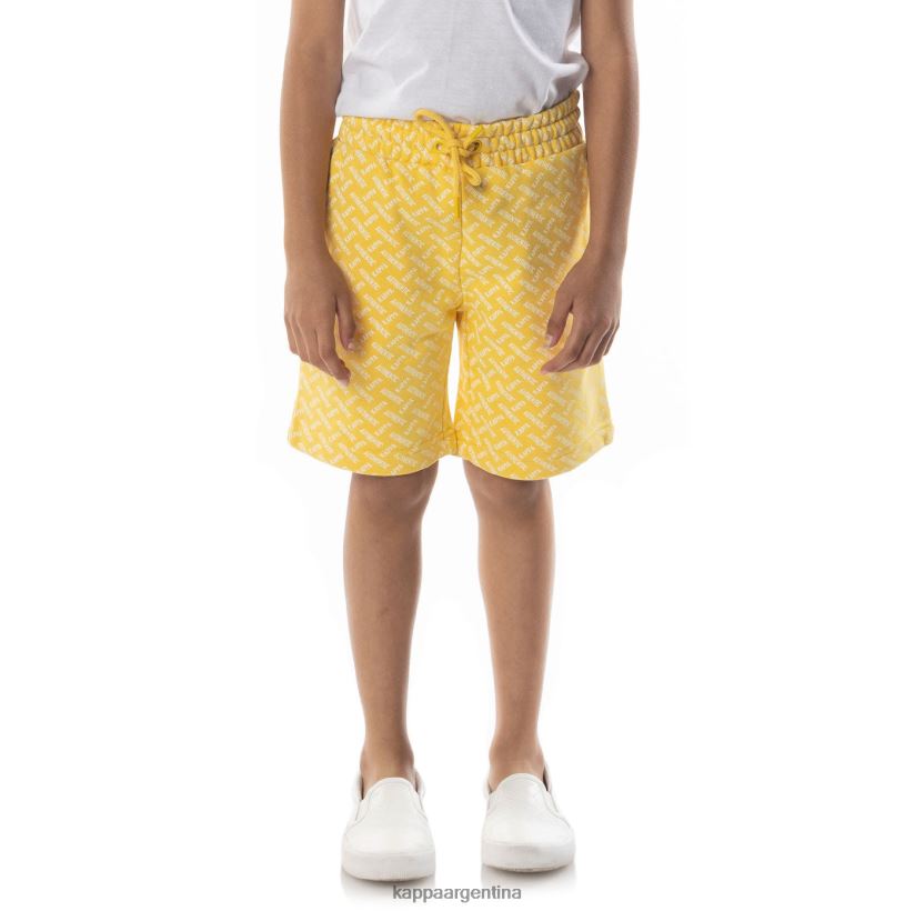 Kappa niños pantalones cortos plimmo auténticos para niños arena amarilla 2FJJXV794