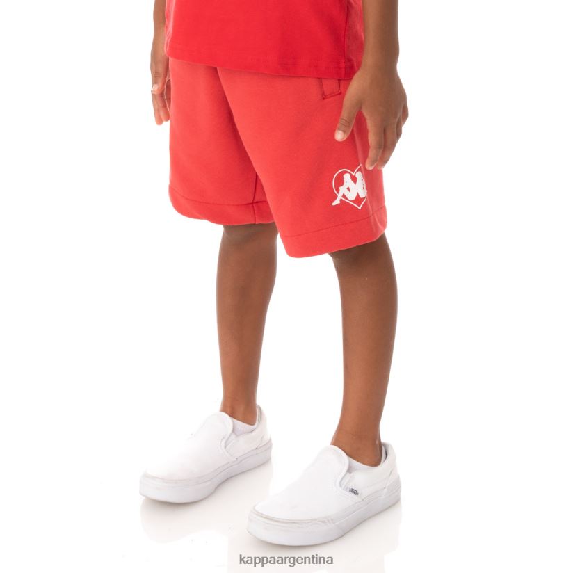 Kappa niños pantalones cortos radom de amor auténtico para niños rojo 2FJJXV814