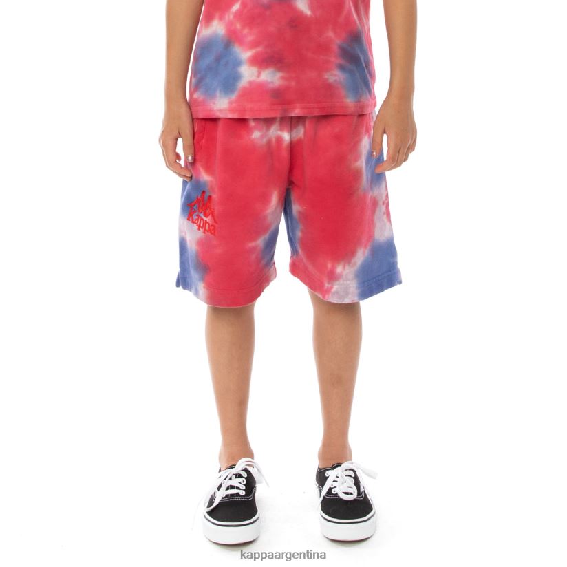 Kappa niños pantalones cortos teñidos anudados cyntu auténticos para niños crema brandy violeta tie-dye 2FJJXV817