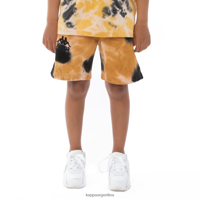 Kappa niños pantalones cortos teñidos anudados cyntu auténticos para niños crema brandy violeta tie-dye 2FJJXV817