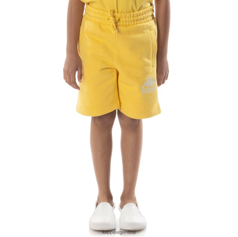 Kappa niños pantalones cortos uppsala auténticos para niños arena amarilla 2FJJXV797