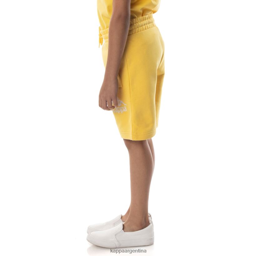 Kappa niños pantalones cortos uppsala auténticos para niños arena amarilla 2FJJXV797