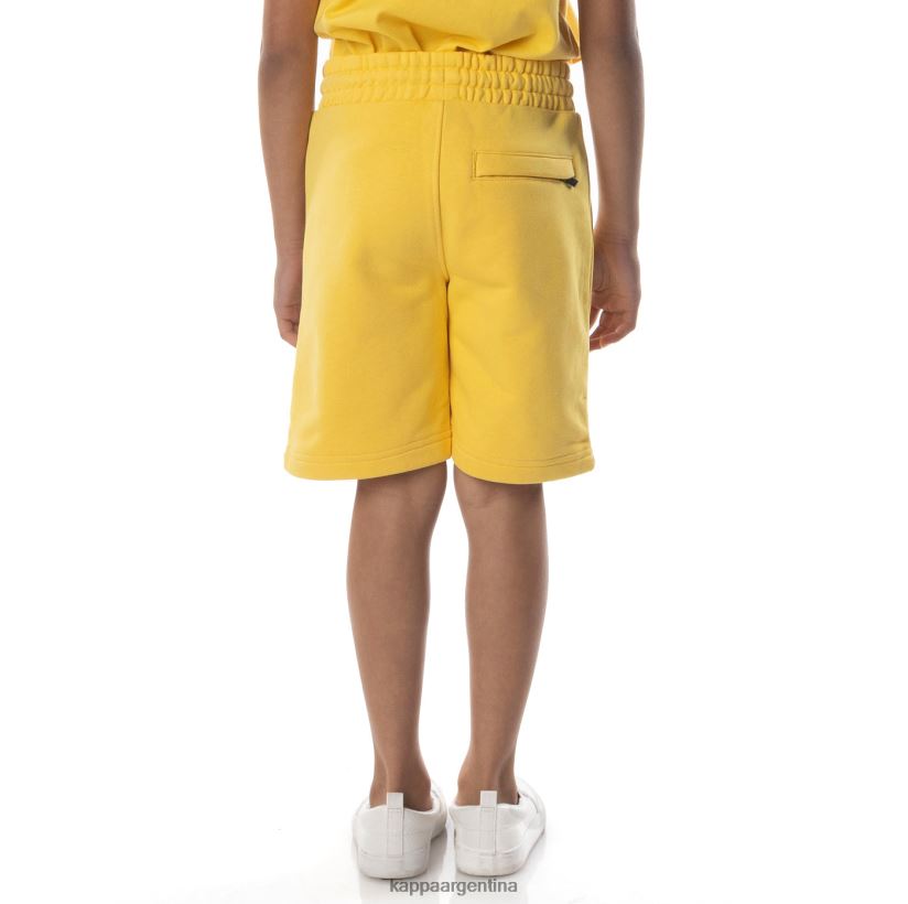 Kappa niños pantalones cortos uppsala auténticos para niños arena amarilla 2FJJXV797