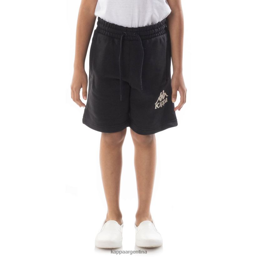 Kappa niños pantalones cortos uppsala auténticos para niños arena de humo negro 2FJJXV800