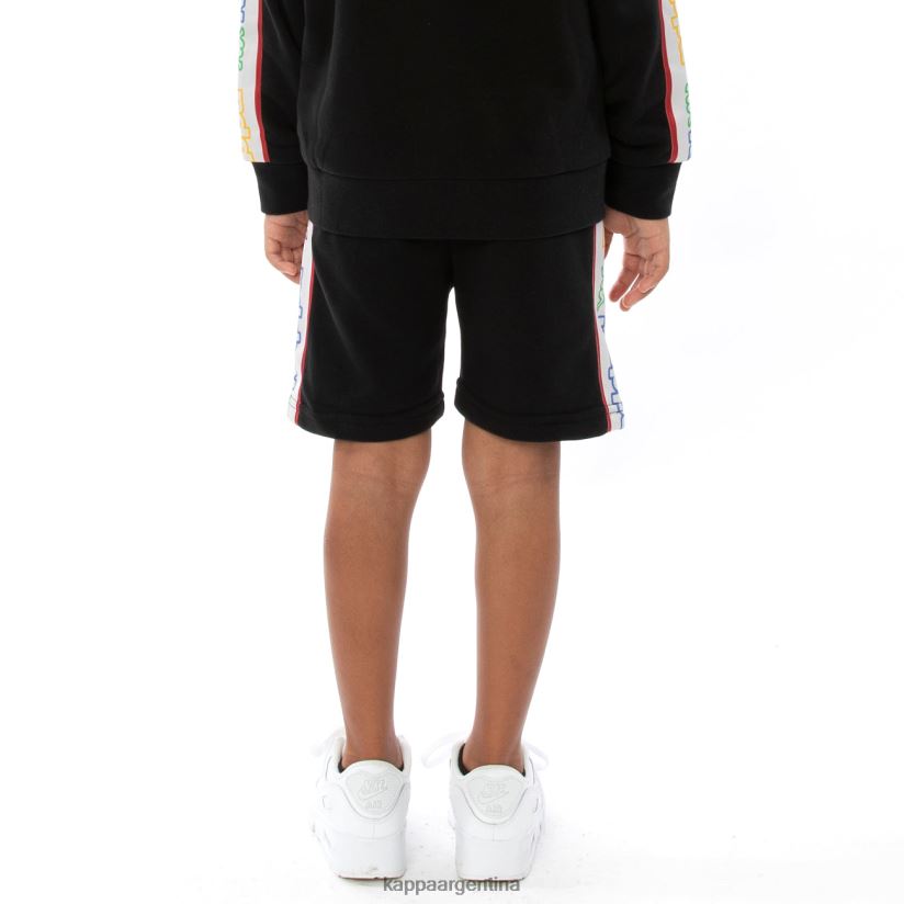 Kappa niños shorts asved con cinta del logo para niños roca blanca gris 2FJJXV816