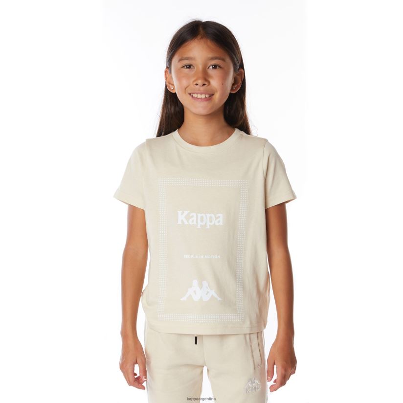 Kappa niños Camiseta Graphik Graphik auténtica para niños. beige 2FJJXV663