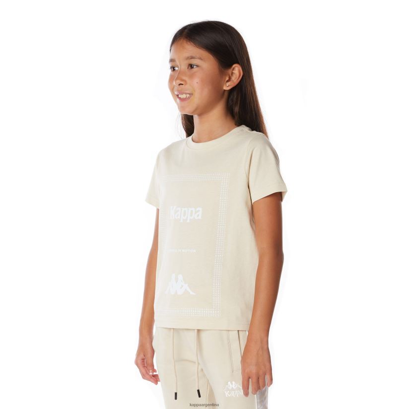 Kappa niños Camiseta Graphik Graphik auténtica para niños. beige 2FJJXV663