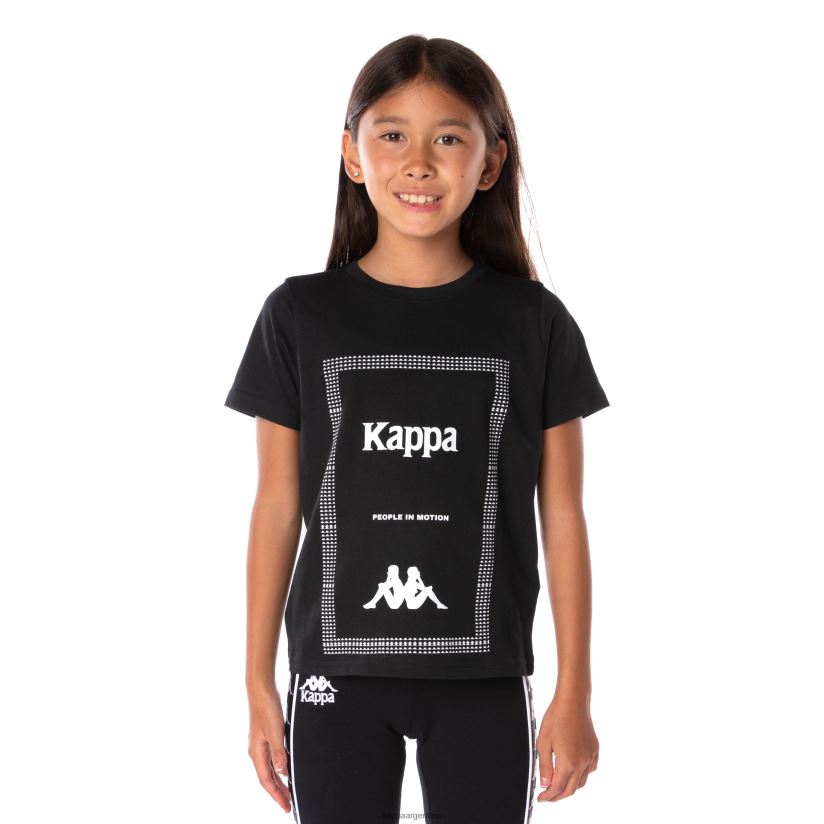 Kappa niños Camiseta Graphik Graphik auténtica para niños. humo negro 2FJJXV665